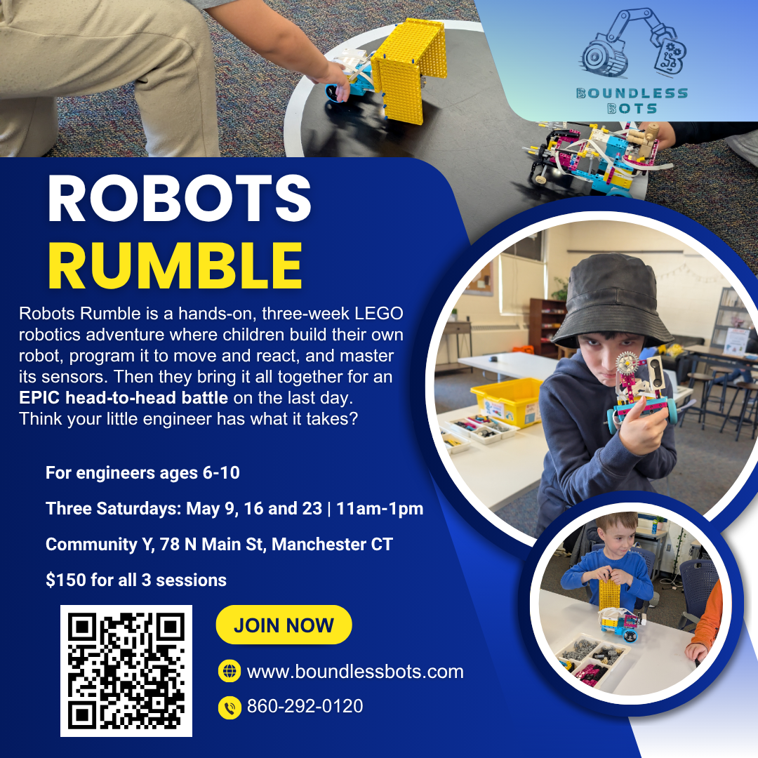 Robots Rumble May 9, 16, 23